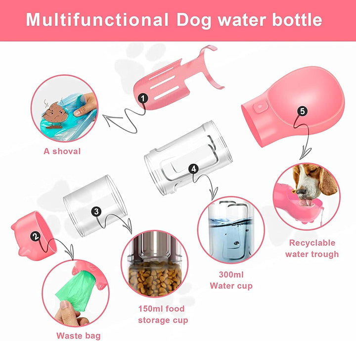 PetHidrat Pro | Almacena agua, alimento y bolsas.