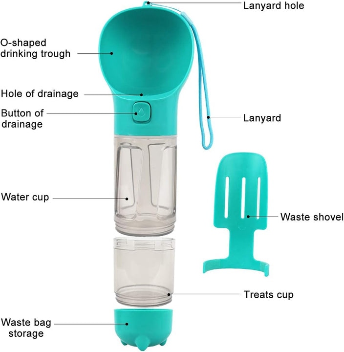 PetHidrat Pro | Almacena agua, alimento y bolsas.