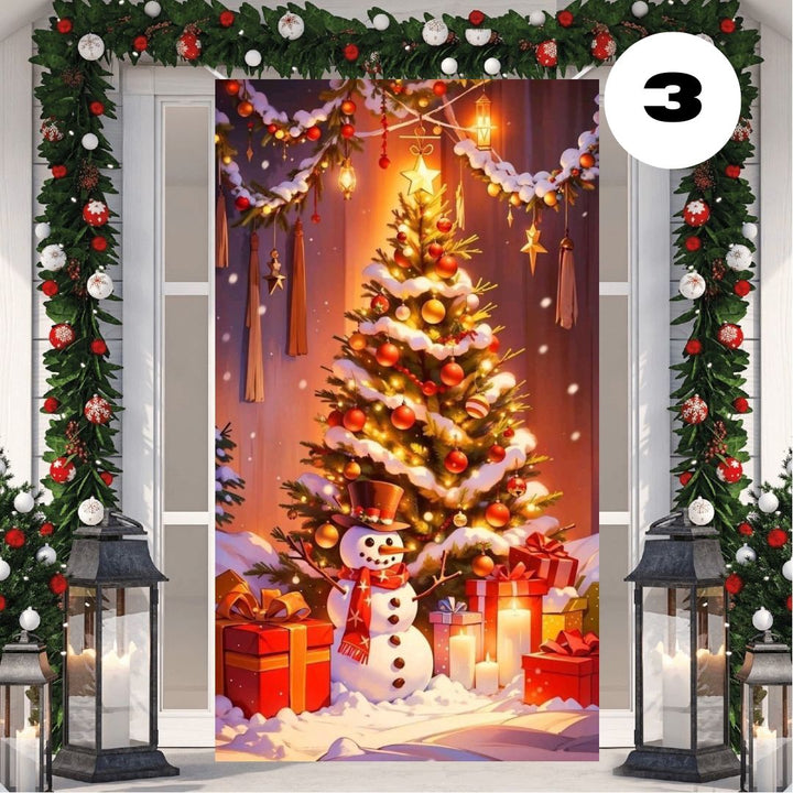 Forros Para Puerta Navideña