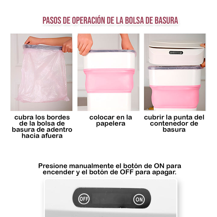 Bote de basura con sensor inteligente