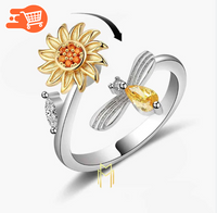 Anillo de Girasol Giratorio