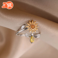 Anillo de Girasol Giratorio