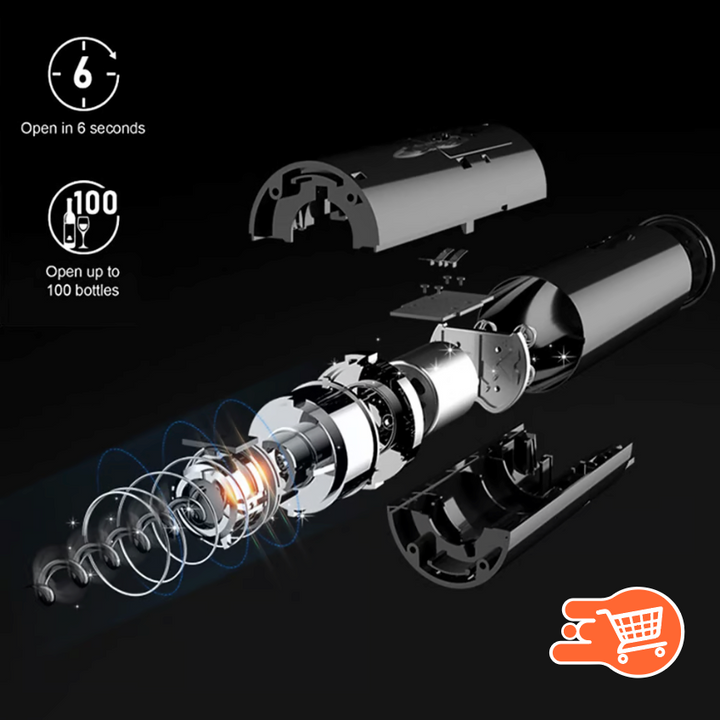 VinoLux | Kit Destapador de vino eléctrico