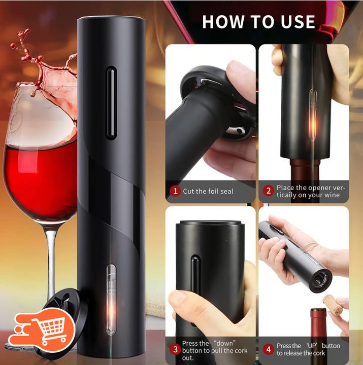 VinoLux | Kit Destapador de vino eléctrico