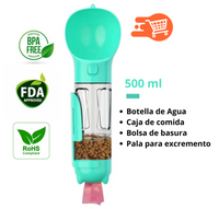 PetHidrat Pro | Almacena agua, alimento y bolsas.