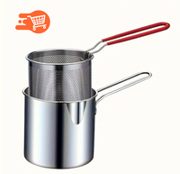 Olla con Filtro para Freir en Acero Inoxidable