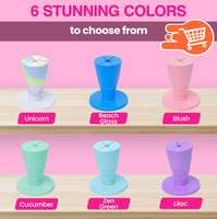 Portabotellas de esmalte de uñas con bisagra que no se vuelca