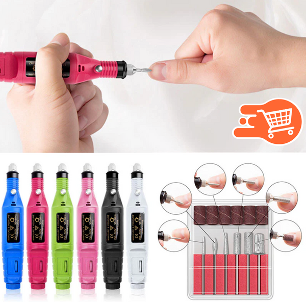 Lima de uñas eléctrica + 6 brocas gratis