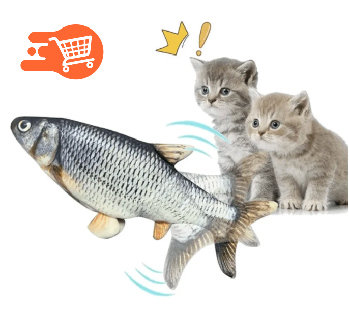 Pez eléctrico juguete para gato