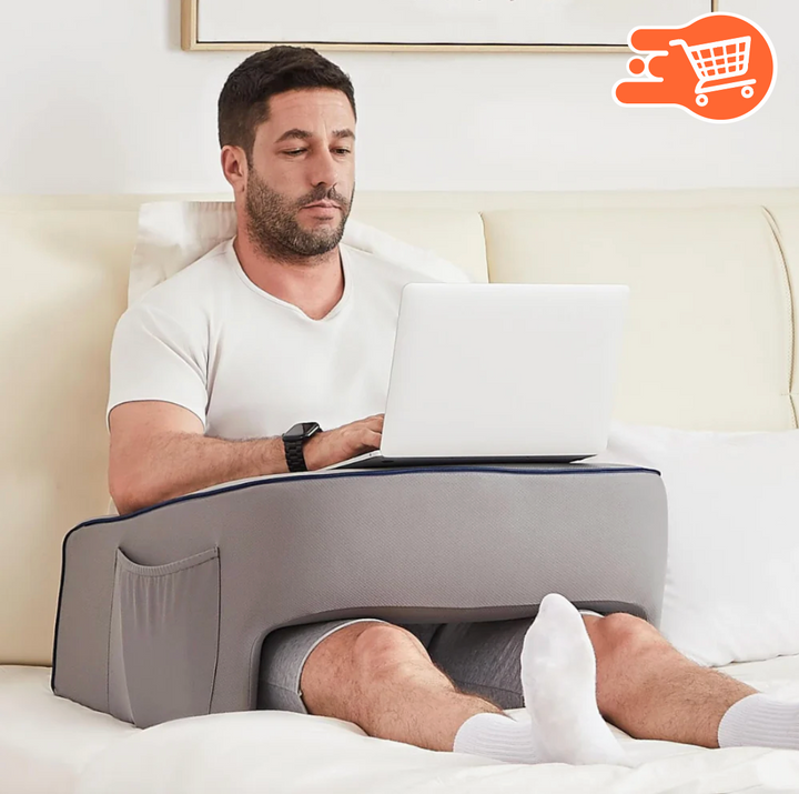 Soporte de almohada para computador en cama