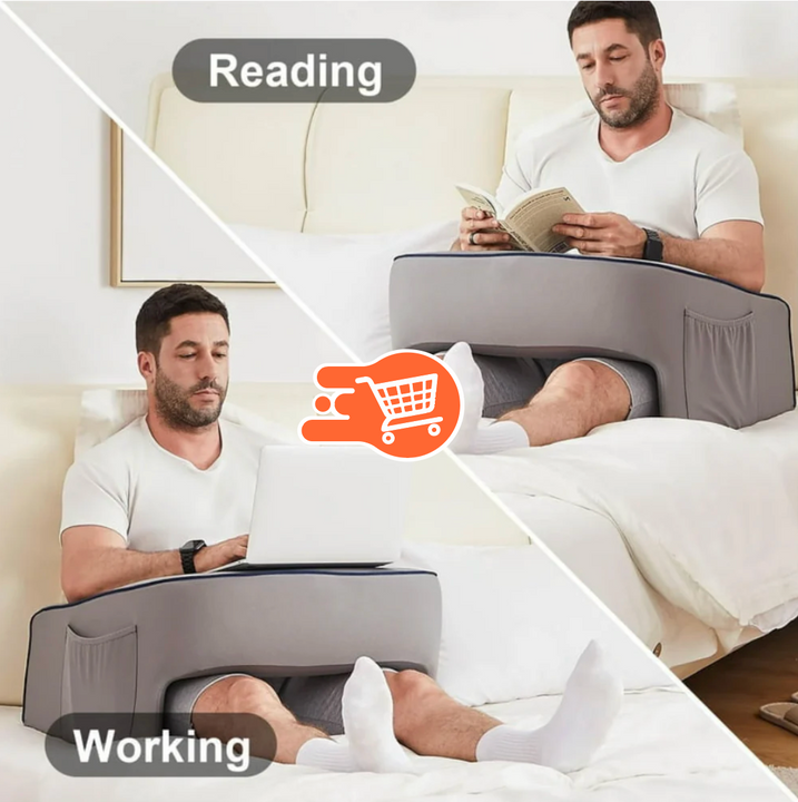 Soporte de almohada para computador en cama