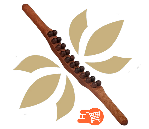 Barra de madera para masaje