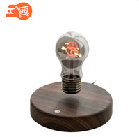 Bombilla de arcoíris levitante de estilo madera antigravedad original
