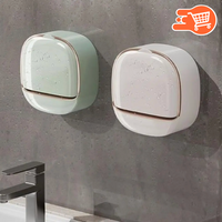 Caja de jabón para baño con desagüe