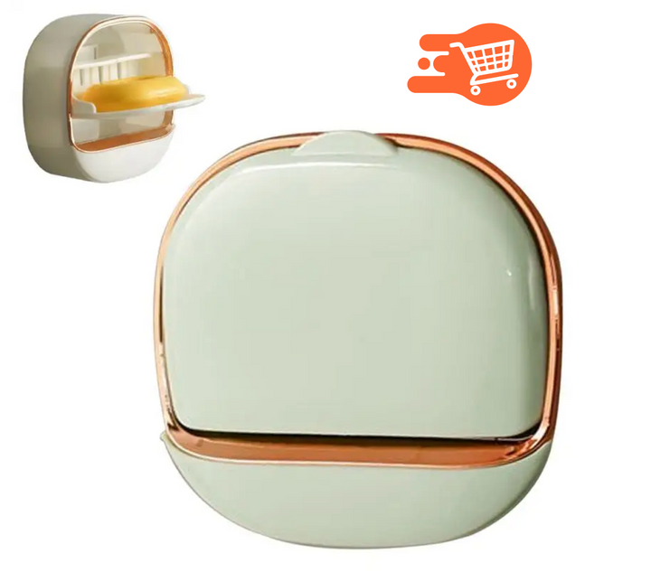 Caja de jabón para baño con desagüe