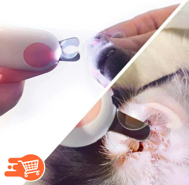 Cortauñas electronico LED para mascotas