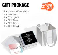 Pulseras vibratorias e iluminadas para parejas