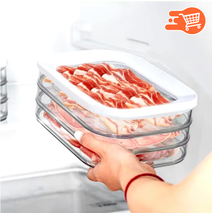 Recipiente apilable 3 en 1