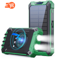 Banco de energía solar de gran capacidad cargador inalámbrico