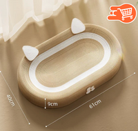 Cama para gatos con superficie rascable