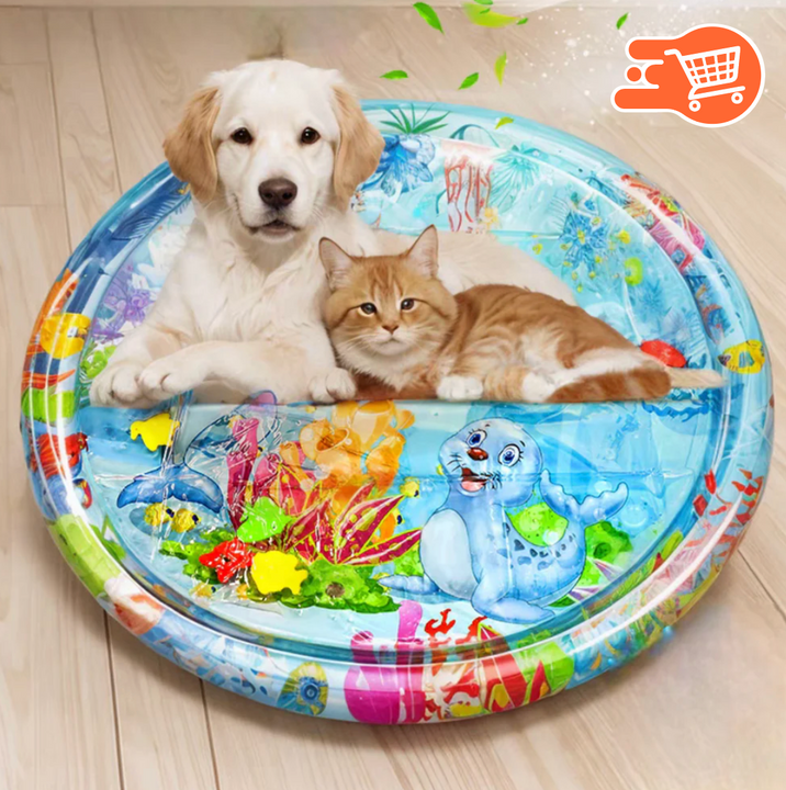 Cama de agua inflable para mascotas