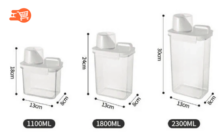 Porta jabón en polvo para ropa