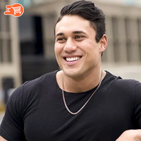 Collar de cadena fígaro gruesa Lost Souls con baño de oro de 18