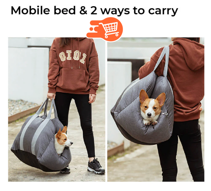 Bolso Cama para mascota con asiento de carro