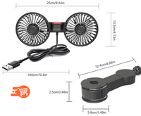 Ventilador doble para carro
