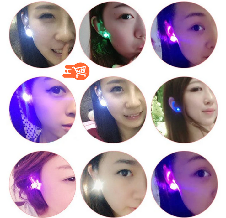 Aretes Luces LED parpadeantes | 2 UNIDADES