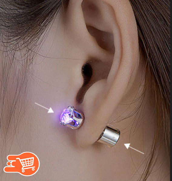 Aretes Luces LED parpadeantes | 2 UNIDADES