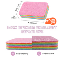 Esponja Fibra Arcoíris | 5 UNIDADES