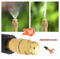 Sistema de riego automático para jardín con curvatura de 360°