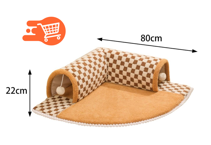 Cama túnel 2 en 1 para gatos
