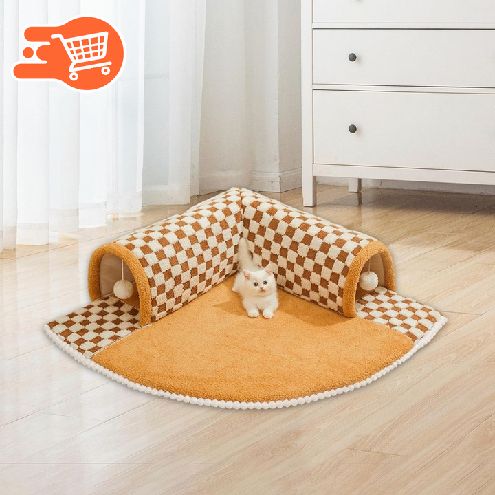 Cama túnel 2 en 1 para gatos