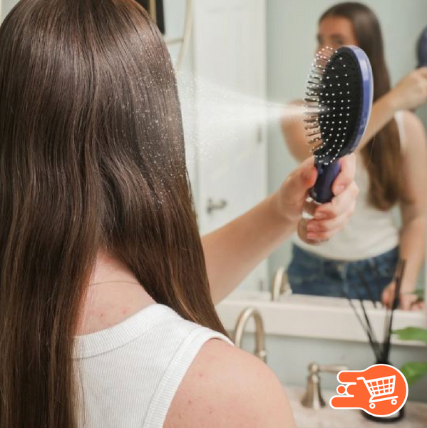 Cepillo para cabello 2 en 1 con spray