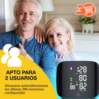 Tensiómetro Digital De Muñeca Recargable Pantalla Lcd