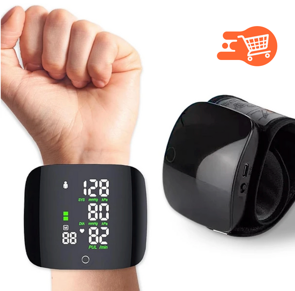 Tensiómetro Digital De Muñeca Recargable Pantalla Lcd