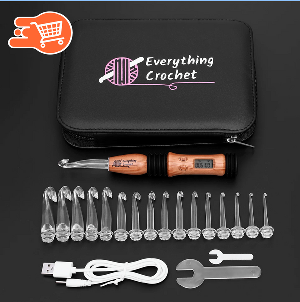 Kit para tejer crochet vintage