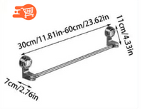 Toallero de Pared con Ventosa Retráctil