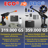 HIDROLAVADORA INALÁMBRICA PORTÁTIL DE ALTA PRESIÓN | VIENE KIT COMPLETO