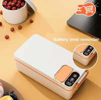 Fiambrera con calefacción inalámbrica de 1000 ml, 9600 mAh, recargable por USB