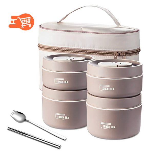 Kit de Lonchera Termica Lunchbox | 4 Recipientes