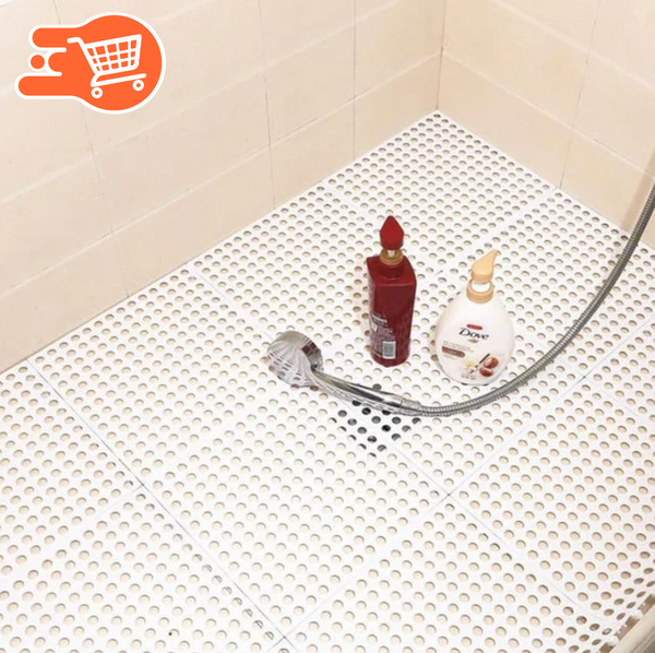 Alfombra de baño antideslizante | 8 baldosas de 30 x 30