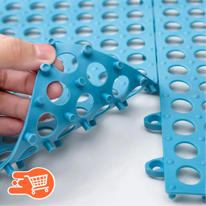 Alfombra de baño antideslizante | 8 baldosas de 30 x 30