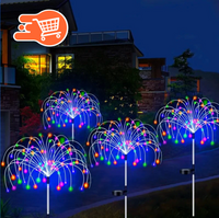 Lampara solar de luces / 2 unidades