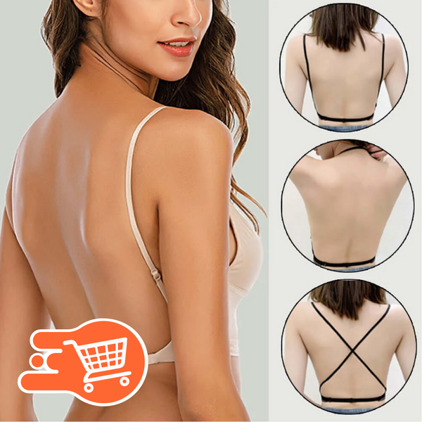 Brasier sin espalda | 2 UNIDADES | 1 NEGRO y 1 BEIGE