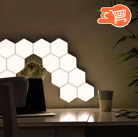 6 luces LED hexagonales