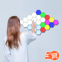 6 luces LED hexagonales