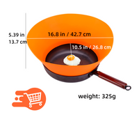 2 UNIDADES Cubierta para freír de silicona